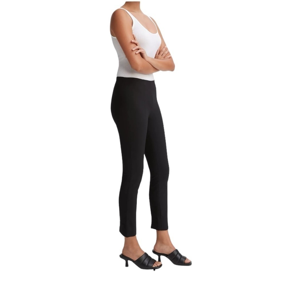 Vince Camuto Stitch Front Seam Ponte Legging Pant. Black Size Large #1318